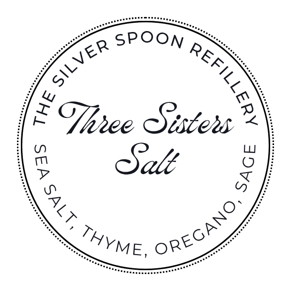 The Silver Spoon label for Three Sisters Salt