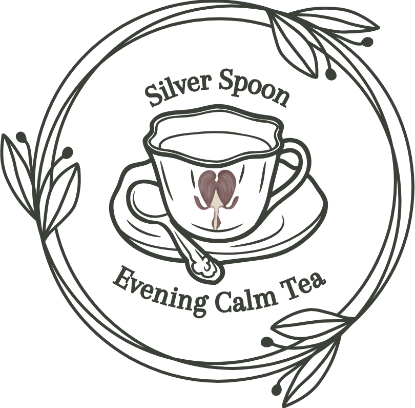 The Silver Spoon label for Evening Calm Tea